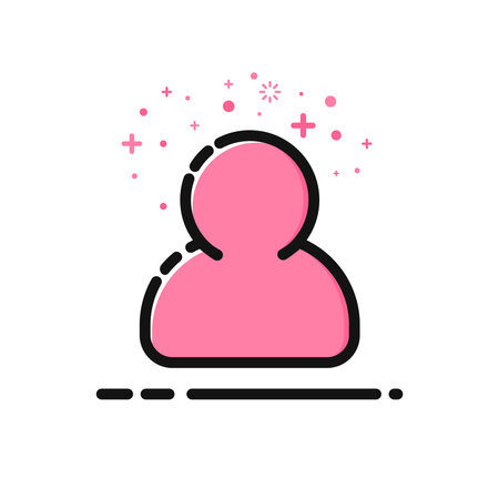 User icon, vector illustration. Flat design style, pixel perfect, editable stroke.のイラスト素材