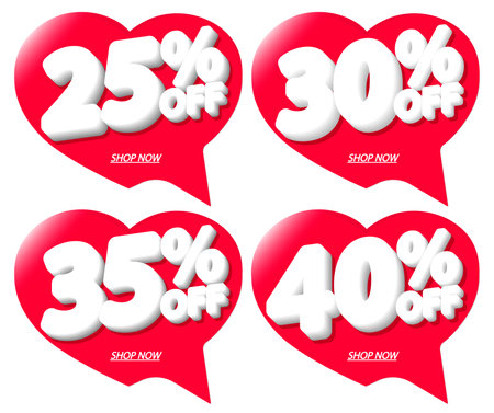 Set Sale banners design template, discount tags, special offer, vector illustrationのイラスト素材