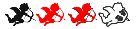 cupid with bow and arrow. cupid with bow and arrow.