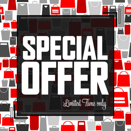 Flash Sale, up to 50% off, poster design template, discount tag, vector illustrationのイラスト素材