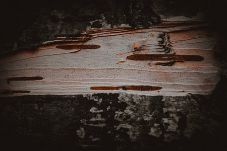 Old wood texture with natural patterns as a background. Toned.の写真素材