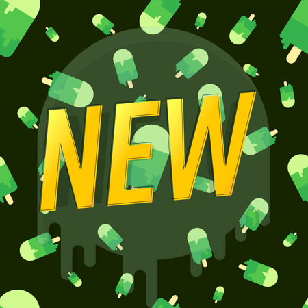 NEW! Sale banner template design, special offer. vector illustrationのイラスト素材