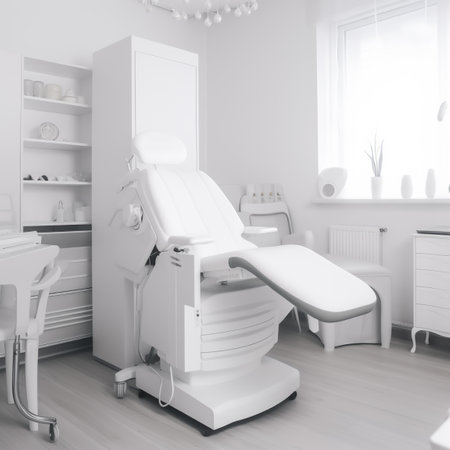 Interior of a modern dental clinic. 3D rendering. toned image. AI-generated imagesの素材