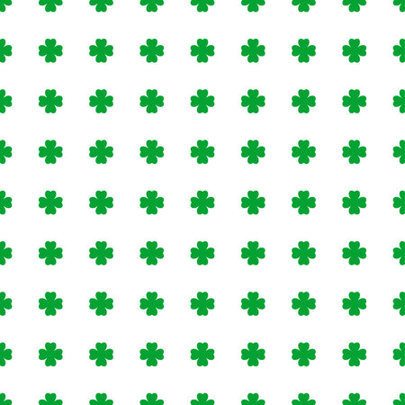 Seamless pattern with clover leaves. St. Patrick's Day background.のイラスト素材