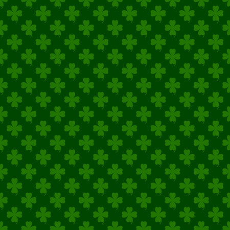 Seamless pattern with clover. St. Patrick's Day background. Vector illustration.のイラスト素材