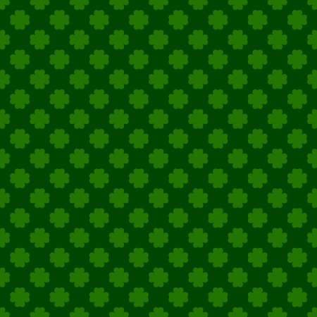 Seamless pattern with clover. St. Patrick's Day background. Vector illustration.のイラスト素材