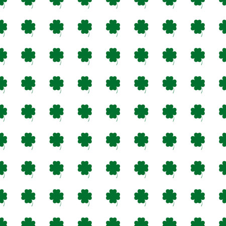 Seamless pattern with clover leaves. St. Patrick's Day background. Vector illustration.のイラスト素材