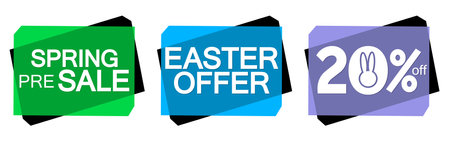 Set sale banner template design, discount tag, app icon, vector illustrationのイラスト素材