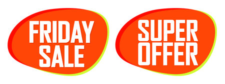 Set of sale stickers. Design elements for banners, flyers and posters.のイラスト素材