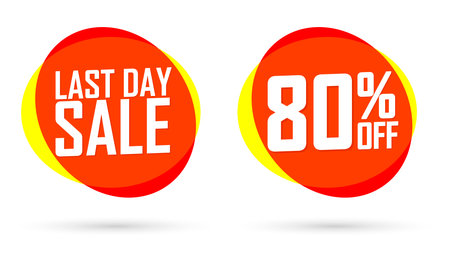 Sale banners design template, discount tags, special offer, vector illustrationのイラスト素材