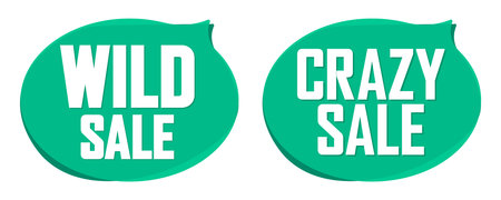 Set of round sale stickers, labels, tags, badges and design elementsのイラスト素材