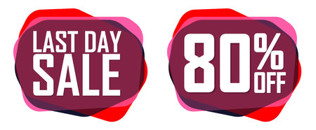 Set Sale banners design template, discount tag, app icon, vector illustrationのイラスト素材