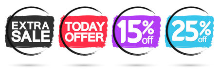 Sale banner template design, Big sale special offer. end of season special offer banner. vector illustration.のイラスト素材