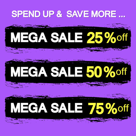 Sale banner template design, Big sale special offer. vector illustration.のイラスト素材