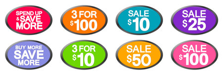 Sale banners design template, discount tags, special offer, vector illustrationのイラスト素材