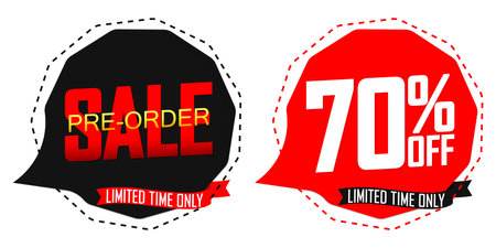 Sale banner template design, Big sale special offer. end of season special offer banner. vector illustration.のイラスト素材