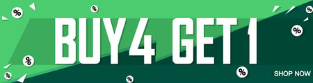 Buy 4 Get 1 Free, banner design template, discount tag, vector illustrationのイラスト素材
