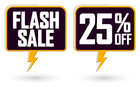 Sale banners design template, discount tags set, vector illustration.のイラスト素材