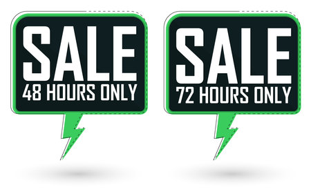 Set Sale banners design template, discount tags, special offer, vector illustrationのイラスト素材