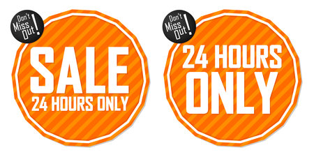 Sale banners design template, discount tags set, vector illustration.のイラスト素材