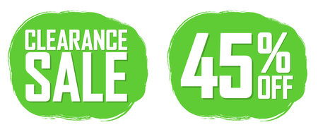 Set Sale banners design template, discount tags, final offer, vector illustrationのイラスト素材