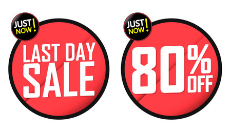 Sale banners design template, discount tags set, vector illustration.のイラスト素材
