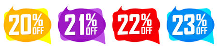Set Sale banners design template, discount tags, special offer, vector illustrationのイラスト素材