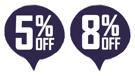 Sale banners design template, discount tags set, vector illustration.のイラスト素材