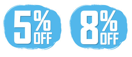 Sale banners design template, discount tag, app icon, vector illustrationのイラスト素材