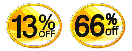 Sale banners design template, discount tags set, vector illustration.のイラスト素材