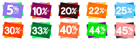 Sale banner template design, discount tag, special offer, vector illustrationのイラスト素材