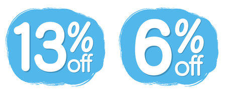Sale tags. Blue grunge banner. Vector illustration.のイラスト素材