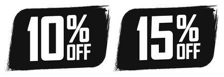 Sale banners design template, discount tags, vector illustrationのイラスト素材