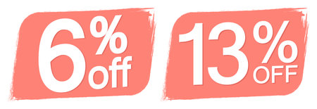 Sale banners design template, discount tags. Special offer price signs. Vector illustration.のイラスト素材