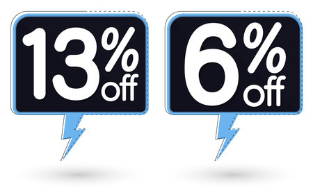 Sale banners design template, discount tags set, vector illustration.のイラスト素材