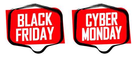 Black Friday. Black Friday banner on white background. Vector illustration.のイラスト素材