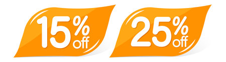 Sale banners, discount tags design template, vector illustrationのイラスト素材