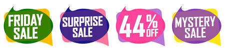 Set Sale banners design template, discount tags, special offer, vector illustrationのイラスト素材