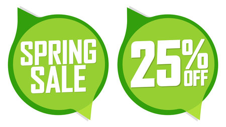 Sale banners design template, discount tags set, vector illustration.のイラスト素材