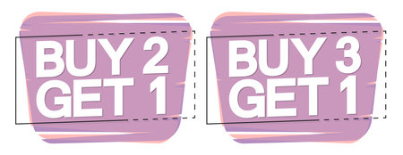 Set of sale and discount tags. Vector illustration.のイラスト素材