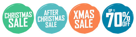 Set of sale banners design template, discount tags. Vector illustration.のイラスト素材