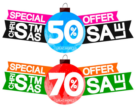 Sale and special offer banners set, vector illustration eps10のイラスト素材