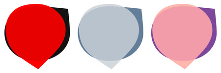 Set of color labels on white background. Vector illustration. Eps 10.のイラスト素材