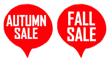 Set of sale stickers. Vector illustration. Red, black and white colors.のイラスト素材