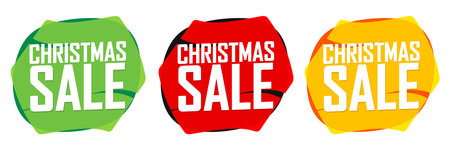 Set of vector sale stickers, labels, tags and badges for any designのイラスト素材