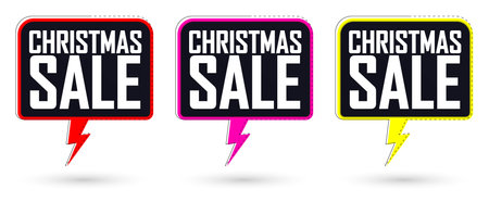 Set of sale banners design template, discount tags collection, vector illustrationのイラスト素材