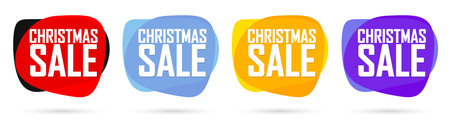 Set of sale banners design template, discount tags collection, vector illustrationのイラスト素材