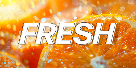 Fresh juicy orange with drops of water on a light background. Close upの素材