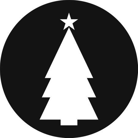 christmas tree icon, christmas button, christmas tree iconの写真素材
