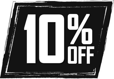 Sale 10% off. Vector illustration ready for vinyl cutting.の写真素材